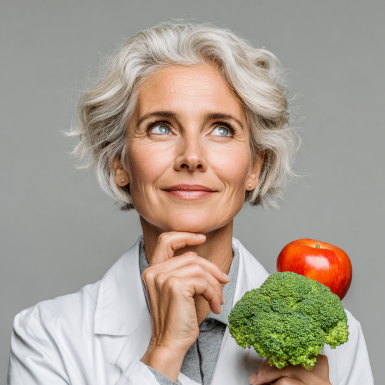 Дієтолог консультує літню клієнтку